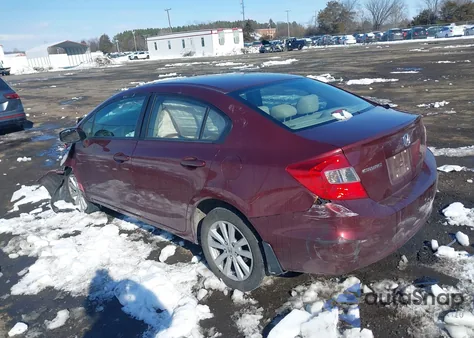 2012 Honda Civic Ex z USA, uszkodzony, nr VIN 2HGFB2F85CH545786